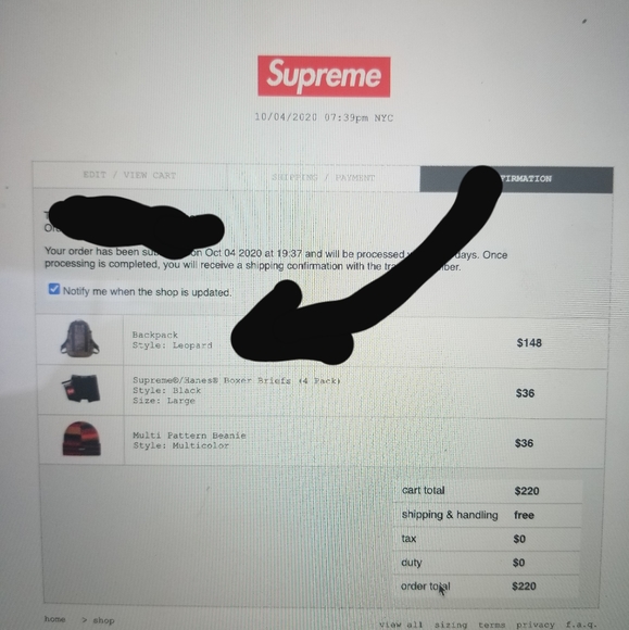 Supreme Leopard Print Backpack - Picture 2 of 3